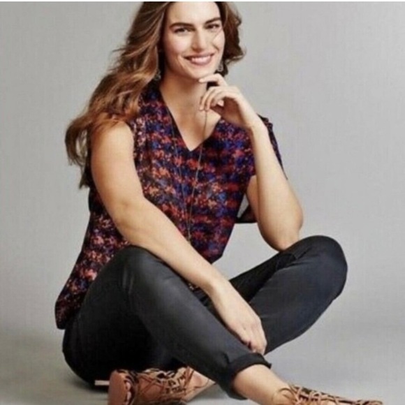 CAbi Size Small The Bonus Blouse Sheer Style 3428 - Picture 3 of 5